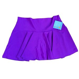 Dianna Marie Swimming Skirt Pleated Purple Size M